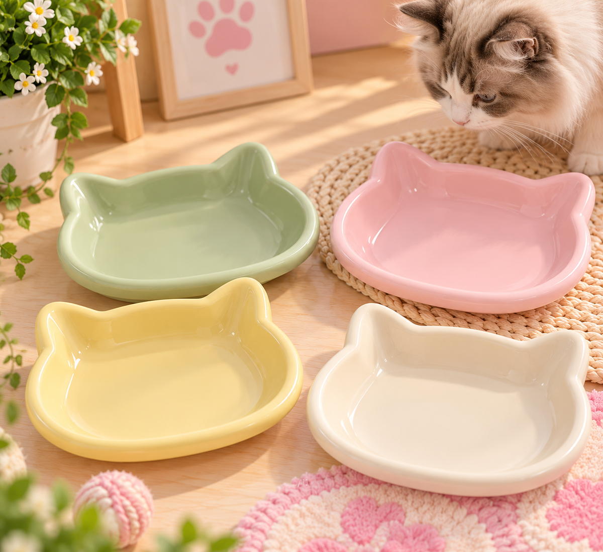 Assiette gamelle pour chat