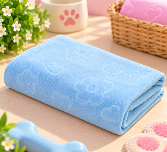 Serviette microfibre pour chien & chat – 70 × 35 cm