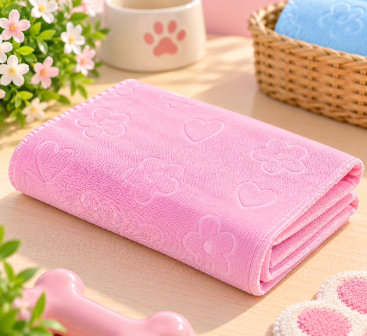 Serviette microfibre pour chien & chat – 70 × 35 cm