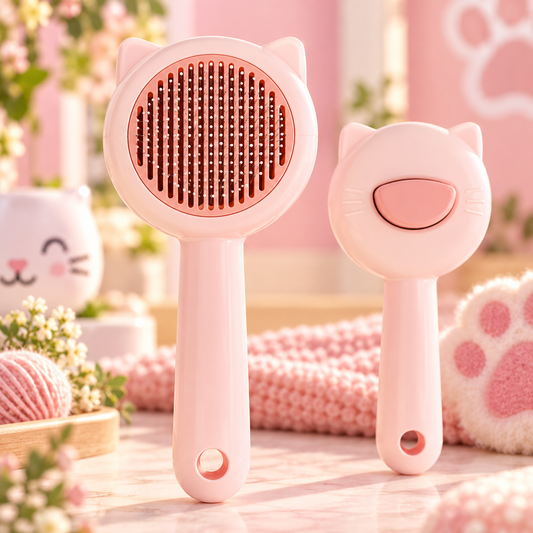 Brosse démêlante avec retrait facile des poils
