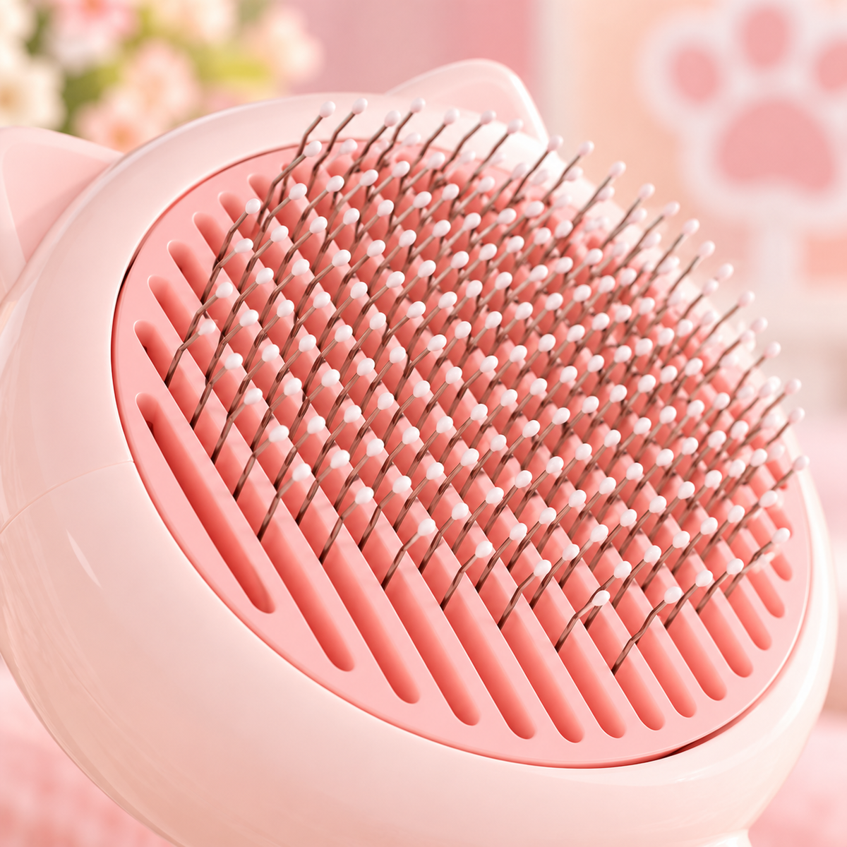 Brosse démêlante avec retrait facile des poils